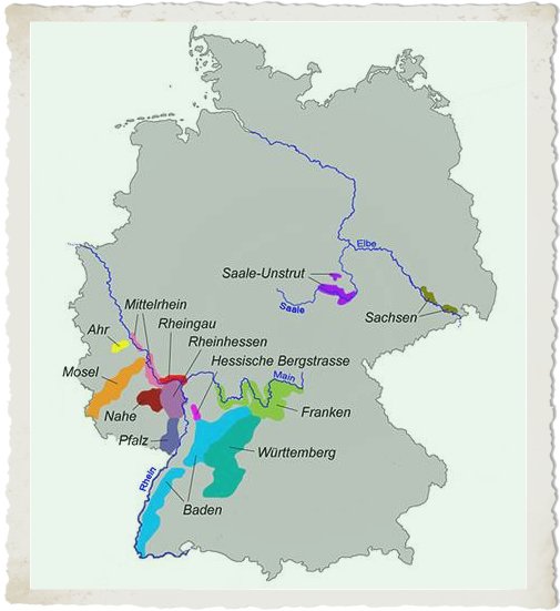 Aree geografiche di produzione della Germania